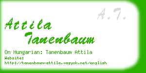 attila tanenbaum business card